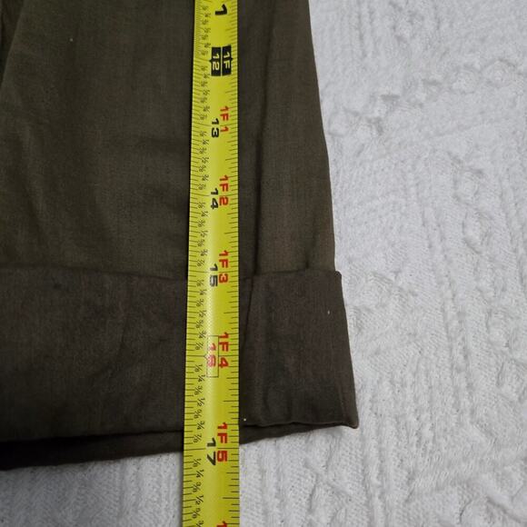 Ann Taylor Loft Cropped Field Jacket military green Twilight Core Olive girl - Picture 8 of 8